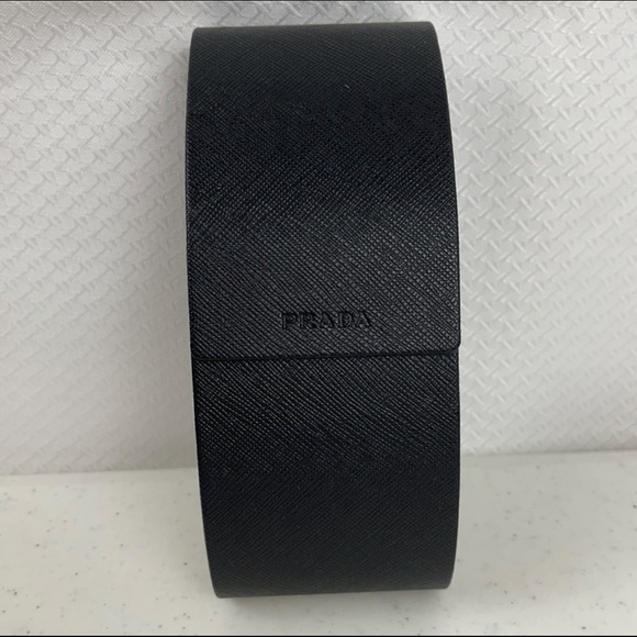 Prada Ladies Black Oval Sunglasses - Picture 11 of 13